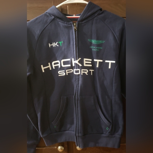**Aston Martin Racing by Hackett, Boy's Navy Full Zip Jacket Size 11/12, EUC** - Picture 5 of 10
